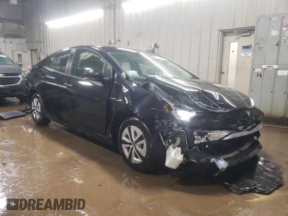 2018 Toyota Prius Two with VIN JTDKARFU3J3549423, listed as a Copart auction lot 46845505 with 82,485 mi miles and Salvage Title. Bid and sale history available at carsss.com. Image 4.
