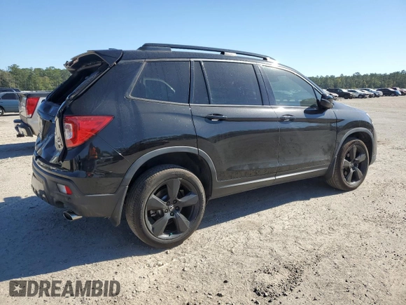 2021 Honda Passport Elite with VIN 5FNYF8H01MB013559, listed as a Copart auction lot 76338294 with 36,515 mi miles and Clean Title. Bid and sale history available at carsss.com. Image 3.