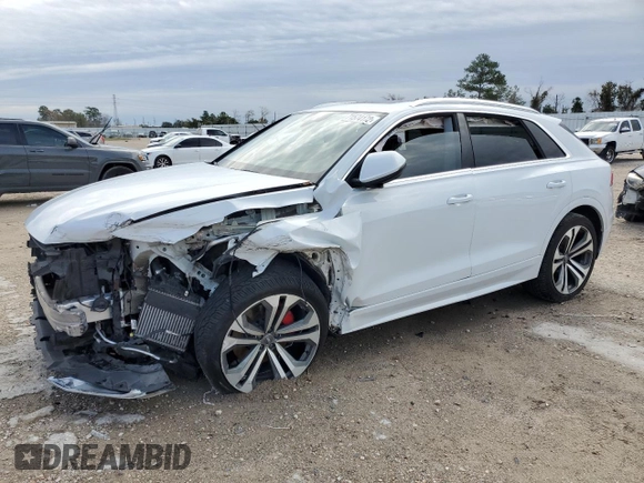 2019 Audi Q8 Premium Plus with VIN WA1BVAF19KD047856, listed as a Copart auction lot 71574172 with 55,113 mi miles. Bid and sale history available at carsss.com. Image 1.
