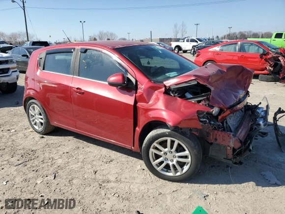 2013 Chevrolet Sonic LT with VIN 1G1JC6SH0D4165099, listed as a Copart auction lot 48513905 with 0 mi miles and Salvage Title. Bid and sale history available at carsss.com. Image 4.