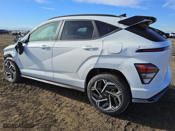 2024 Hyundai Kona N Line with VIN KM8HACA39RU087330, listed as a Copart auction lot 81424844 with 15,844 mi miles and Non Repairable. Bid and sale history available at carsss.com. Image 2.
