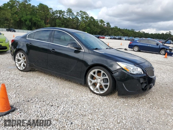 2015 Buick Regal GS with VIN 2G4GT5GX7F9143687, listed as a Copart auction lot 69527284 with 99,826 mi miles and Salvage Title. Bid and sale history available at DreamBid. Image 4.