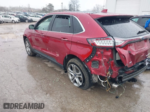 2015 Ford Edge Titanium with VIN 2FMPK4K88FBB76686, listed as a IAAI auction lot 41743766 with 68,913 mi miles. Bid and sale history available at carsss.com. Image 3.