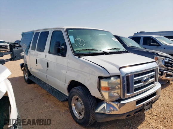 2010 Ford Econoline Cargo with VIN 1FBNE3BS7ADA50934, listed as a Copart auction lot 44568935 with 44,449 mi miles and Salvage title. Bid and sale history available at DreamBid. Image 4.