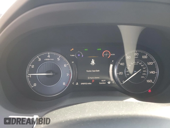 2020 Acura RDX Technology with VIN 5J8TC1H56LL004343, listed as a Copart auction lot 65466585 with 98,952 mi miles and Salvage title. Bid and sale history available at DreamBid. Image 9.