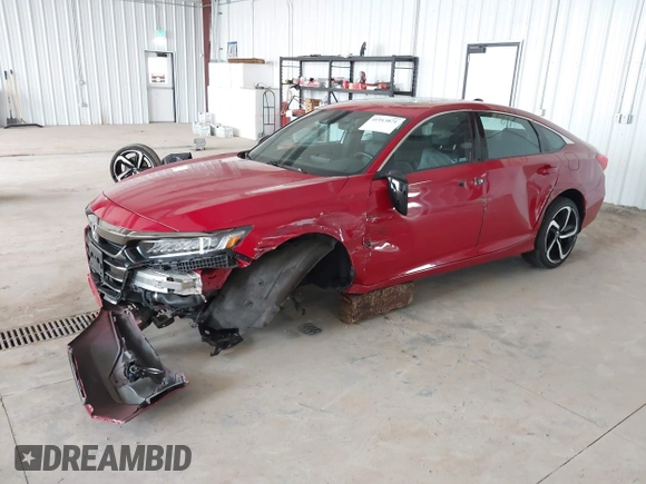 2021 Honda Accord Sport with VIN 1HGCV2F39MA033172, listed as a IAAI auction lot 41913871 with 39,249 mi miles and . Bid and sale history available at DreamBid. Image 2.