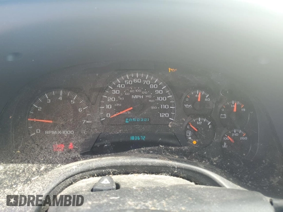 2005 Chevrolet TrailBlazer LS with VIN 1GNDS13S052321814, listed as a Copart auction lot 71639254 with 183,672 mi miles and Salvage Title. Bid and sale history available at DreamBid. Image 9.