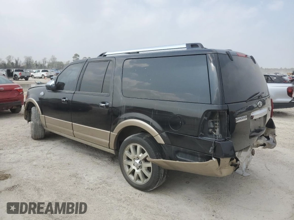2014 Ford Expedition Max XLT with VIN 1FMJK1H53EEF07470, listed as a Copart auction lot 48903355 with 189,551 mi miles and Salvage title. Bid and sale history available at DreamBid. Image 2.