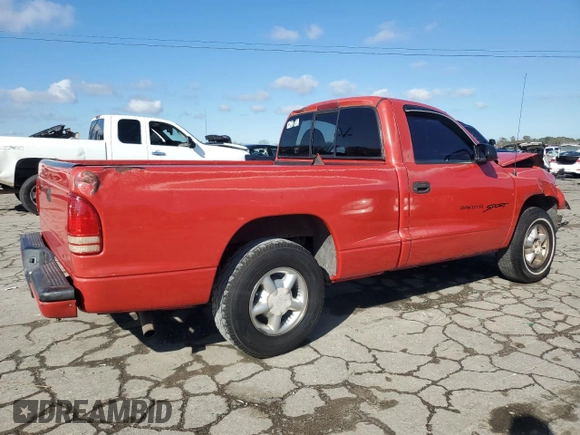 1999 Dodge Dakota SLT with VIN 1B7FL26XXXS254590, listed as a Copart auction lot 80100174 with 330,874 mi miles and Clean Title. Bid and sale history available at carsss.com. Image 3.