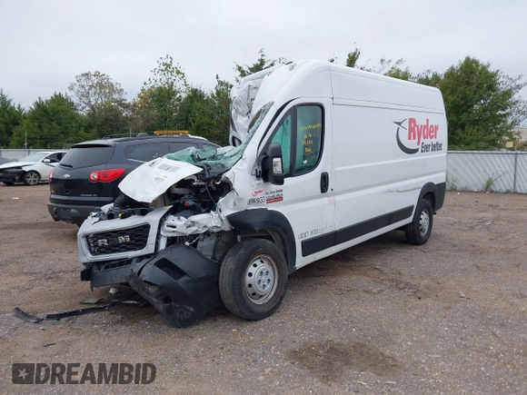 2022 Ram ProMaster Cargo with VIN 3C6LRVDG3NE110280, listed as a IAAI auction lot 40763747 with Not Provided miles and . Bid and sale history available at DreamBid. Image 2.