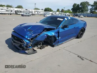 2023 Ford Mustang EcoBoost with VIN 1FA6P8TH1P5107731, listed as a Copart auction lot 55351575 with 11,655 mi miles and Salvage title. Bid and sale history available at DreamBid. Image 1.