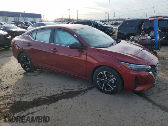 2024 Nissan Sentra SV with VIN 3N1AB8CV6RY268755, listed as a Copart auction lot 51936315 with 4,301 mi miles and Non Repairable. Bid and sale history available at DreamBid. Image 4.