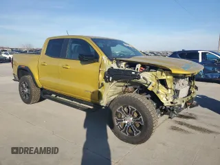 2023 GMC Canyon 4WD AT4 with VIN 1GTP6DEKXP1143203, listed as a Copart auction lot 88508335 with 13,887 mi miles and Salvage Title. Bid and sale history available at carsss.com. Image 4.