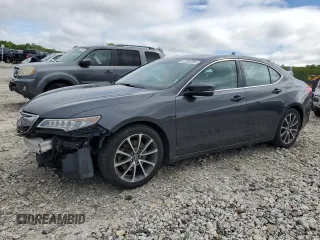 2015 Acura TLX Technology with VIN 19UUB2F54FA020105, listed as a Copart auction lot 57298795 with 104,064 mi miles and Clean title. Bid and sale history available at DreamBid. Image 1.
