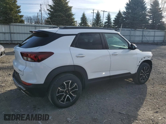 2023 Chevrolet TrailBlazer ACTIV with VIN KL79MSSL0PB096836, listed as a Copart auction lot 50789545 with 13,670 mi miles and Salvage Title. Bid and sale history available at DreamBid. Image 3.