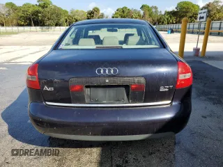 2001 Audi A6 with VIN WAUED64B91N088783, listed as a Copart auction lot 78582874 with 0 mi miles and Salvage Title. Bid and sale history available at carsss.com. Image 6.
