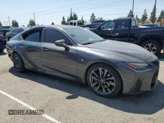 2022 Lexus IS 350 F Sport with VIN JTHGZ1B27N5055935, listed as a Copart auction lot 52050285 with 40,586 mi miles and Salvage title. Bid and sale history available at DreamBid. Image 4.