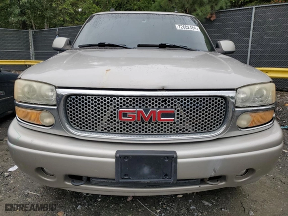 2005 GMC Yukon XL Denali with VIN 1GKFK66U55J238241, listed as a Copart auction lot 72602454 with NaN miles and Salvage Title. Bid and sale history available at carsss.com. Image 5.