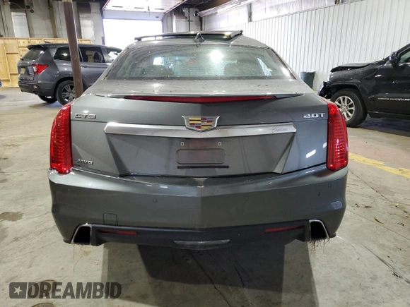 2017 Cadillac CTS Luxury AWD with VIN 1G6AX5SX2H0145966, listed as a Copart auction lot 55835324 with Not provided miles and Salvage title. Bid and sale history available at DreamBid. Image 6.
