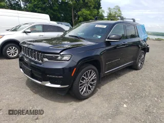 2023 Jeep Grand Cherokee Summit Reserve with VIN 1C4RJKEG6P8732411, listed as a Copart auction lot 58724585 with 27,045 mi miles and Salvage title. Bid and sale history available at DreamBid. Image 1.