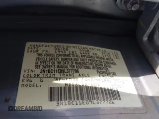 2009 Nissan Versa 1.8 S with VIN 3N1BC11E09L377706, listed as a IAAI auction lot 42027981 with 146,105 mi miles. Bid and sale history available at carsss.com. Image 9.