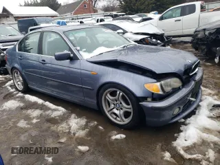 2002 BMW 3 Series 330i with VIN WBAEV53482KM01948, listed as a Copart auction lot 44892145 with 181,954 mi miles and Salvage Title. Bid and sale history available at carsss.com. Image 4.