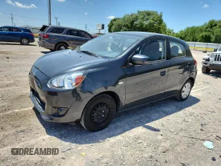 2015 Mitsubishi Mirage DE with VIN ML32A3HJ2FH007873, listed as a Copart auction lot 64209145 with 66,236 mi miles and Salvage title. Bid and sale history available at DreamBid. Image 1.