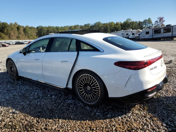 2024 Mercedes-Benz EQS with VIN W1KCG2DB1RA046692, listed as a Copart auction lot 75011454 with 0 mi miles and Non Repairable. Bid and sale history available at carsss.com. Image 2.