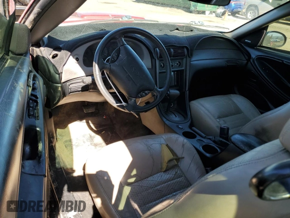 2001 Ford Mustang GT Deluxe with VIN 1FAFP45X21F124584, listed as a Copart auction lot 54274484 with 108,110 mi miles and Salvage Title. Bid and sale history available at carsss.com. Image 8.