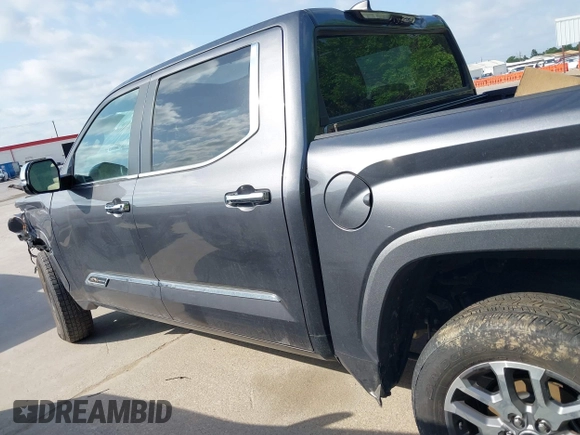 2024 Toyota Tundra 1794 Edition with VIN 5TFMA5DBXRX142402, listed as a IAAI auction lot 42063679 with 17,523 mi miles and . Bid and sale history available at DreamBid. Image 14.