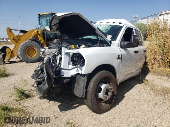 2023 Ram 3500 Tradesman with VIN 3C7WRSCLXPG575927, listed as a Copart auction lot 74212224 with 0 mi miles and Salvage Title. Bid and sale history available at carsss.com. Image 1.