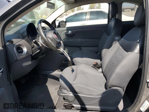 2013 FIAT 500 Pop with VIN 3C3CFFAR2DT554794, listed as a Copart auction lot 60894085 with 176,007 mi miles and Salvage title. Bid and sale history available at DreamBid. Image 7.