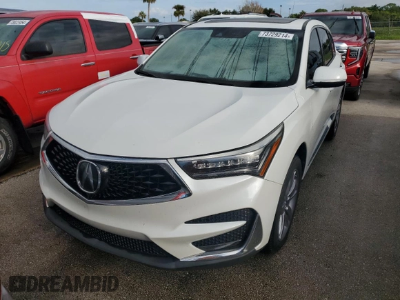 2020 Acura RDX w/Advance Pkg with VIN 5J8TC1H77LL000528, listed as a Copart auction lot 73729214 with 0 mi miles and Non Repairable. Bid and sale history available at carsss.com. Image 5.