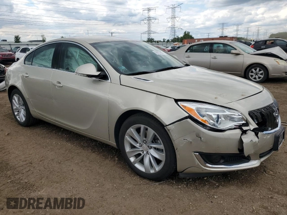2015 Buick Regal with VIN 2G4GK5EXXF9127005, listed as a Copart auction lot 58827695 with 59,636 mi miles and Salvage title. Bid and sale history available at DreamBid. Image 4.