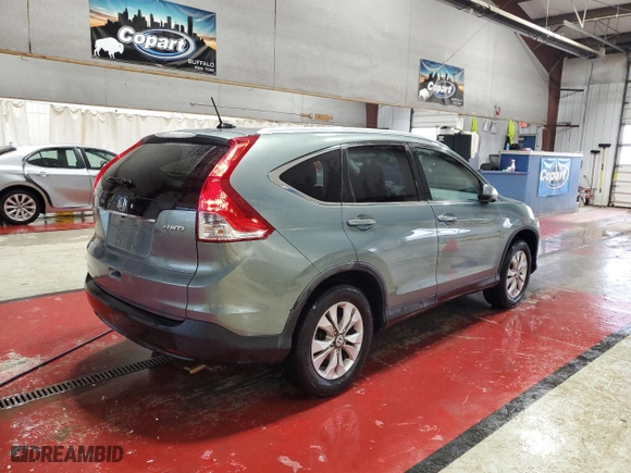 2012 Honda CR-V EX-L with VIN 2HKRM4H70CH628359, listed as a Copart auction lot 53029365 with 128,083 mi miles and Salvage Title. Bid and sale history available at carsss.com. Image 3.
