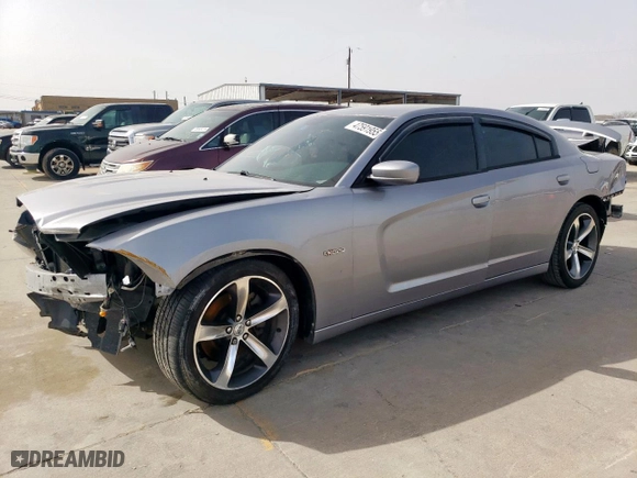 2014 Dodge Charger RT Plus with VIN 2C3CDXCTXEH295714, listed as a Copart auction lot 47591955 with 119,210 mi miles and Salvage Title. Bid and sale history available at carsss.com. Image 1.