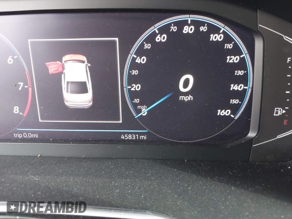 2020 Volkswagen Jetta SEL with VIN 3VWE57BUXLM087744, listed as a IAAI auction lot 42077398 with 45,831 mi miles and . Bid and sale history available at DreamBid. Image 16.