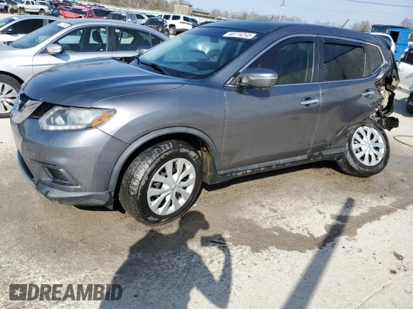 2015 Nissan Rogue SV with VIN KNMAT2MV6FP521625, listed as a Copart auction lot 48774245 with 145,789 mi miles and Salvage Title. Bid and sale history available at carsss.com. Image 1.