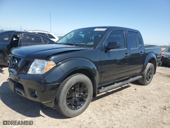 2021 Nissan Frontier SV with VIN 1N6ED0EA0MN702384, listed as a Copart auction lot 52253725 with 43,854 mi miles and Salvage Title. Bid and sale history available at carsss.com. Image 1.