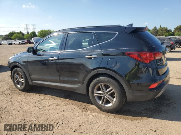 2017 Hyundai Santa Fe 2.4L z VIN 5NMZUDLB1HH034797, wystawiony jako Copart lot #56834465 z przebiegiem 47 528 mil mil oraz Szkoda całkowita • Salvage title. Historia ofert i sprzedaży dostępna na DreamBid. Obrazek 2.