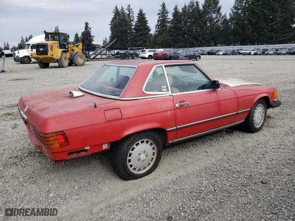 1987 Mercedes-Benz 560 Series 560SL with VIN WDBBA48D3HA065952, listed as a Copart auction lot 75718704 with NaN miles and Clean Title. Bid and sale history available at carsss.com. Image 3.