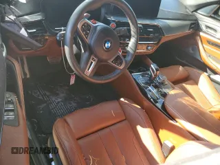 2023 BMW M5 with VIN WBS83CH02PCM33496, listed as a Copart auction lot 85286394 with 0 mi miles and Salvage Title. Bid and sale history available at carsss.com. Image 8.