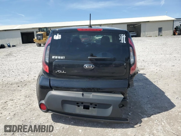 2016 Kia Soul with VIN KNDJN2A27G7278641, listed as a Copart auction lot 51464015 with 154,086 mi miles and Salvage Title. Bid and sale history available at carsss.com. Image 6.
