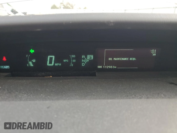 2011 Toyota Prius I with VIN JTDKN3DU6B1381228, listed as a Copart auction lot 51840825 with 112,983 mi miles and Salvage Title. Bid and sale history available at DreamBid. Image 9.