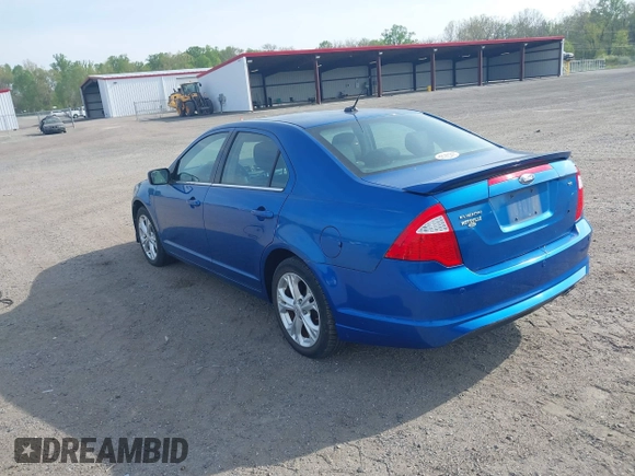 2012 Ford Fusion SE with VIN 3FAHP0HA9CR128582, listed as a IAAI auction lot 42102172 with 194,162 mi miles. Bid and sale history available at carsss.com. Image 3.
