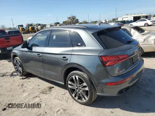 2020 Audi SQ5 Premium Plus with VIN WA1B4AFY5L2119830, listed as a Copart auction lot 44950124 with 25,527 mi miles and . Bid and sale history available at DreamBid. Image 2.
