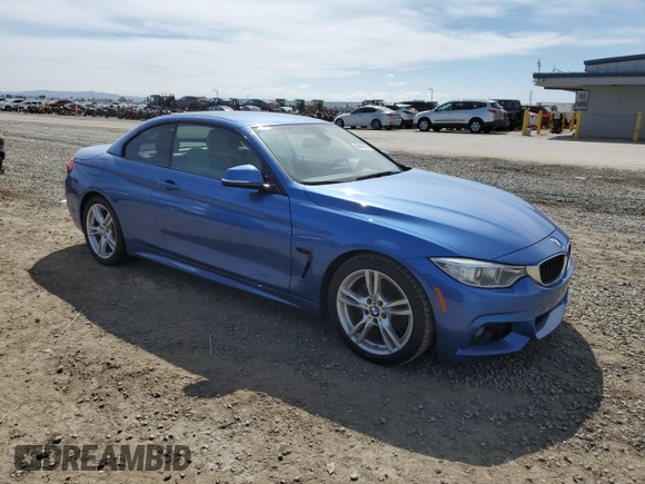2015 BMW 4 Series 428i with VIN WBA3V7C53FP772021, listed as a Copart auction lot 50840895 with 69,847 mi miles and Salvage Title. Bid and sale history available at carsss.com. Image 4.