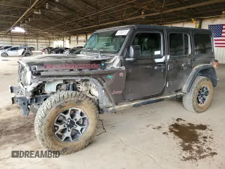 2019 Jeep Wrangler Unlimited Rubicon with VIN 1C4HJXFN1KW519098, listed as a Copart auction lot 47869125 with 113,109 mi miles and Salvage title. Bid and sale history available at DreamBid. Image 1.