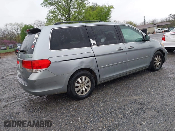 2009 Honda Odyssey EX-L with VIN 5FNRL387X9B043289, listed as a IAAI auction lot 41951208 with 197,184 mi miles and . Bid and sale history available at DreamBid. Image 4.
