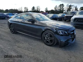 2020 Mercedes-Benz C 300 with VIN W1KWJ8EB8LF989138, listed as a Copart auction lot 67911614 with 38,389 mi miles and Salvage title. Bid and sale history available at DreamBid. Image 4.